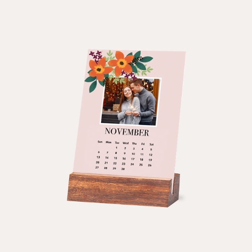 Wood Easel Calendar